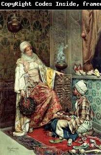 unknow artist Arab or Arabic people and life. Orientalism oil paintings 193